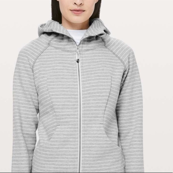 Lululemon scuba zip up hoodie with stripes - Picture 2 of 6